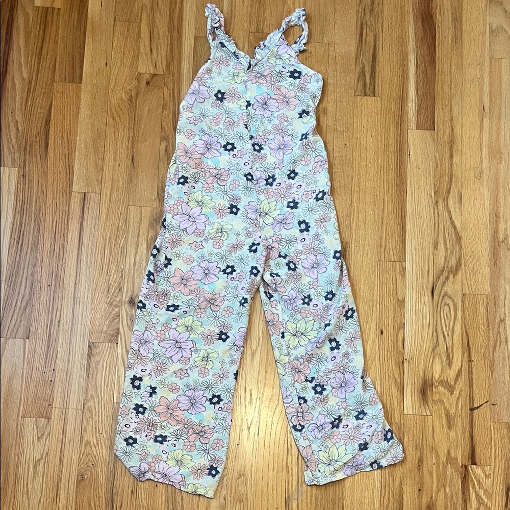 Floral Sleeveless Jumpsuit
